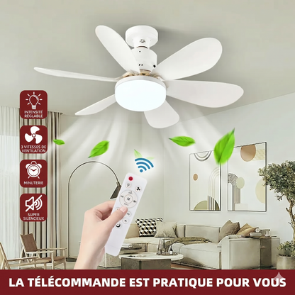 Ventilateur LED E27 Remote