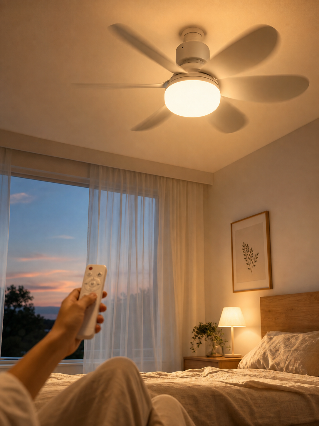 Ventilateur LED E27 Remote