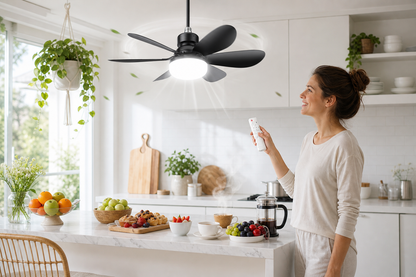 Ventilateur LED E27 Remote