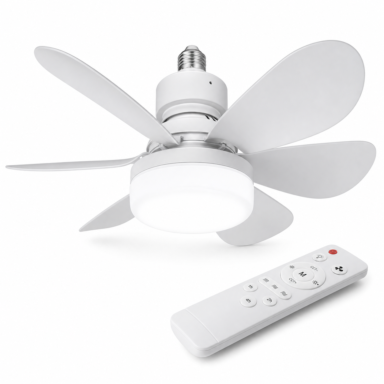 Ventilateur LED E27 Remote